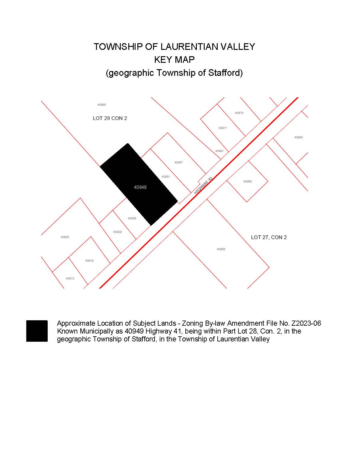 Image of key map showing subject property for file Z2023 06.