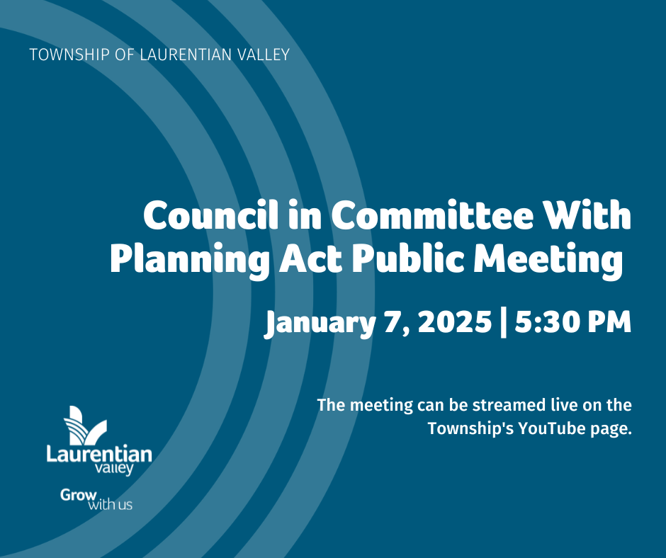 Council in Committee Meeting with Planning Act Public Meeting January
