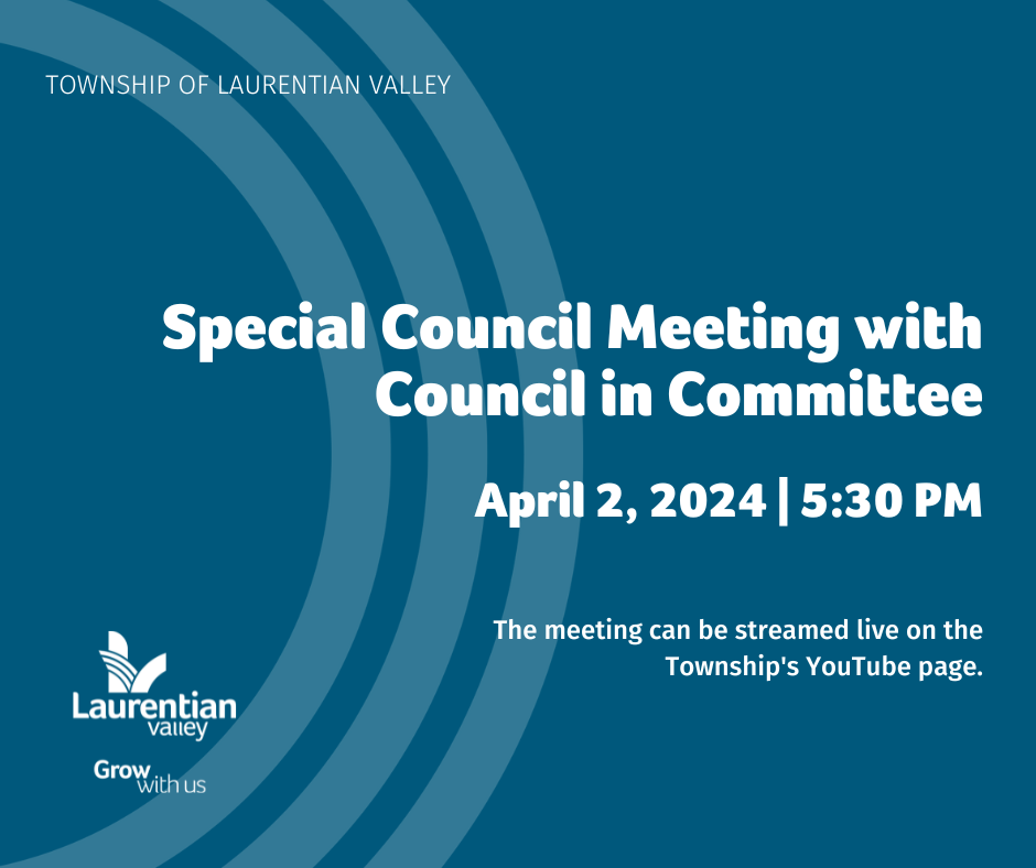 Council Meeting with Council in Committee on Tuesday, April 2, 2024, at 5:30 pm.