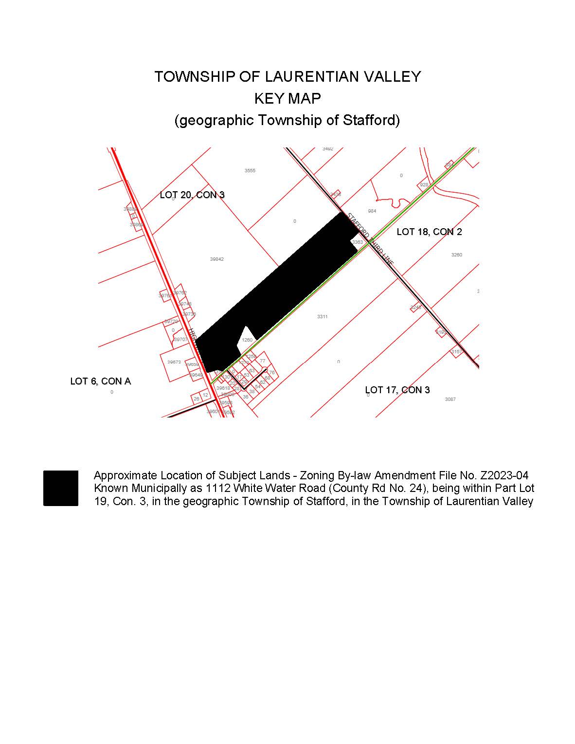 Image of key map showing subject property for file Z2023 04.