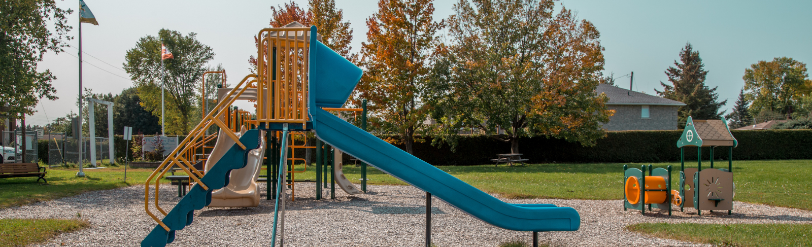 Play structure at Pleasant View Park in LV Township.