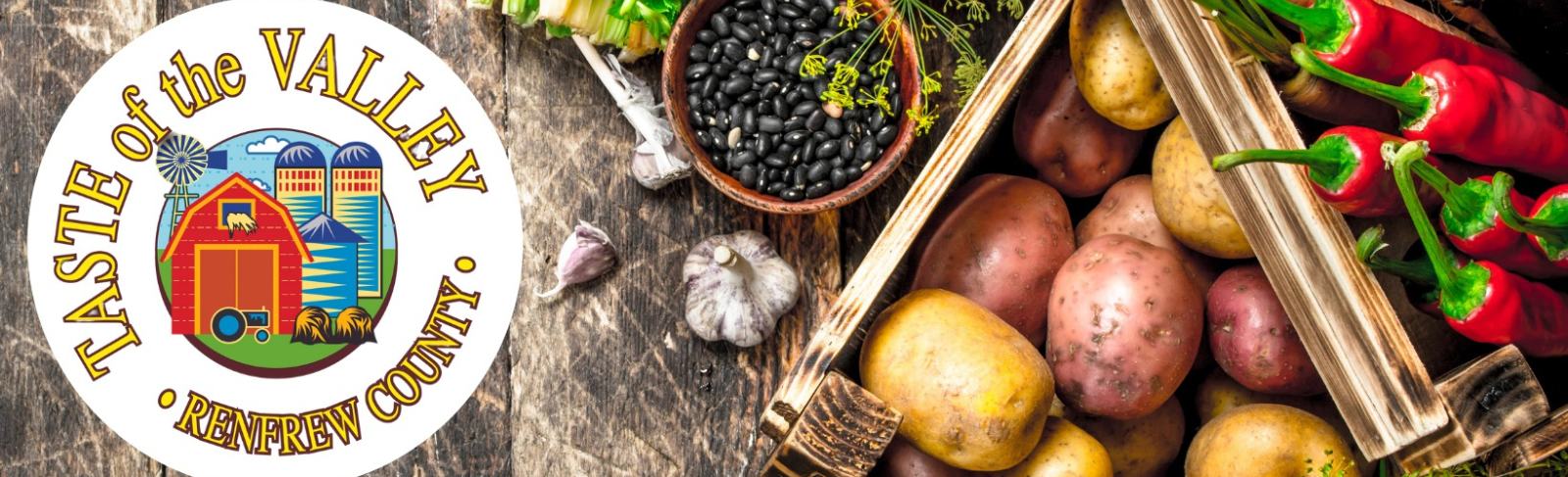 Banner with Taste of the Valley logo.