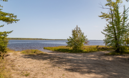 A boat launch on the Ottawa River.