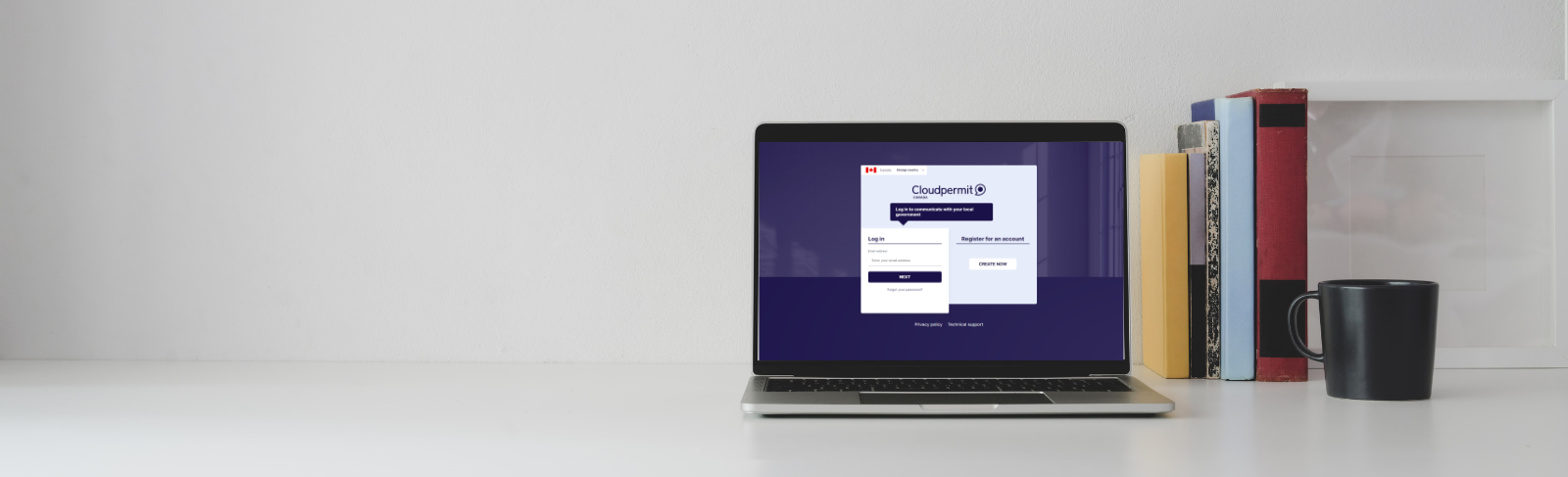 Image preview of the Cloudpermit login page.