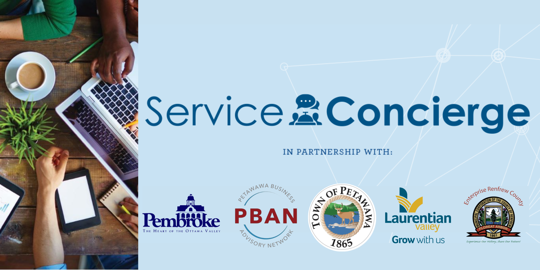Graphic with all service concierge partner logos.