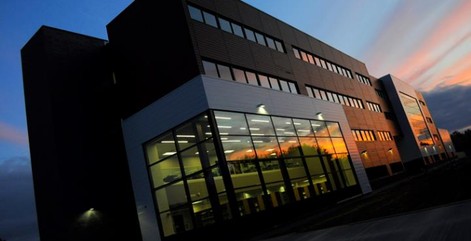 Outdoor shot of Algonquin College Waterfront Campus from the outside.