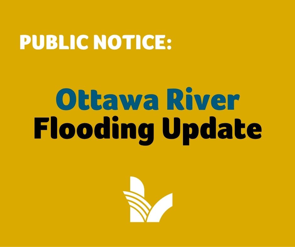 Graphic with public notice announcement about the issue released by the Township of Laurentian Valley.