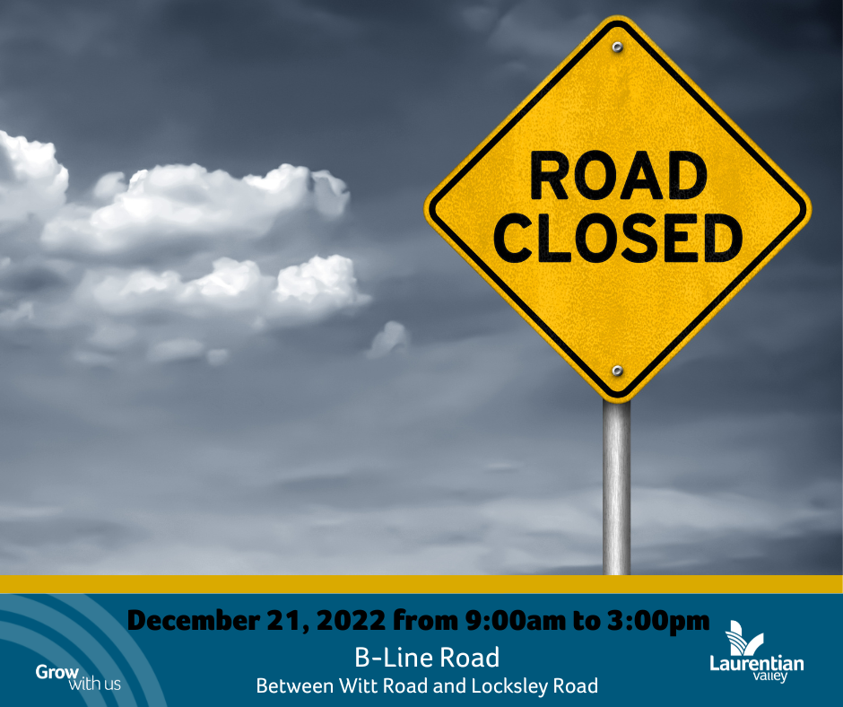Graphic about B-Line road closure on December 21.