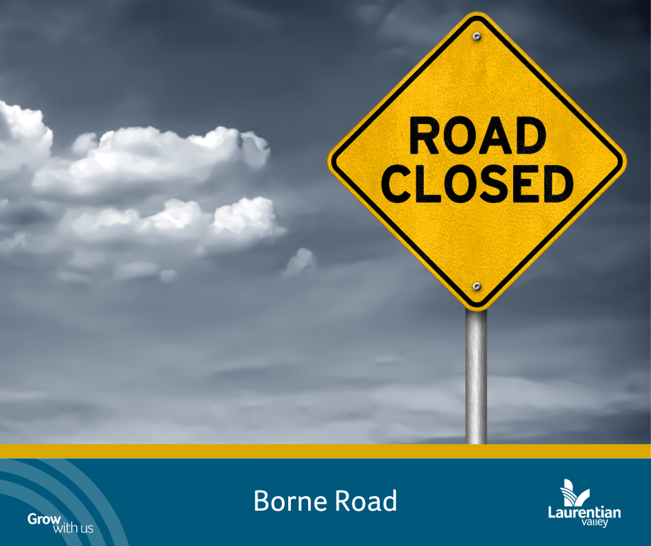 Road closure graphic for Borne Road.