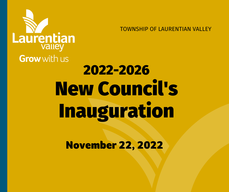 Graphic with information about the inauguration meeting.