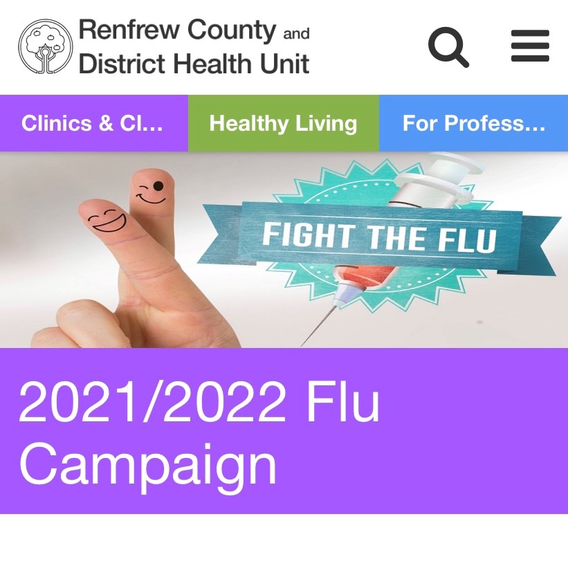 Graphic outlining the flu campaign.
