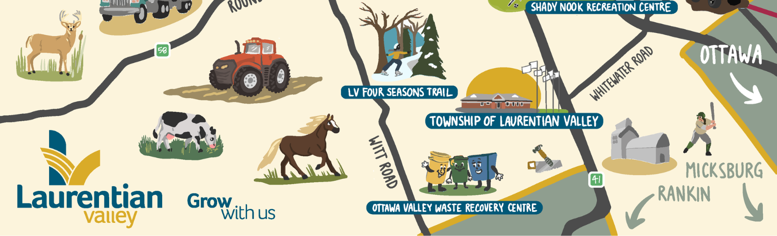 Graphic illustration of LV.